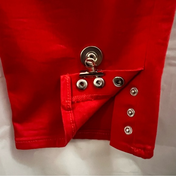 CHICO’S JEANS, Sz 2.5 / 14 / Lrg, Red So Slimming Girlfriend Slim Leg Ankle Crop - Picture 7 of 15